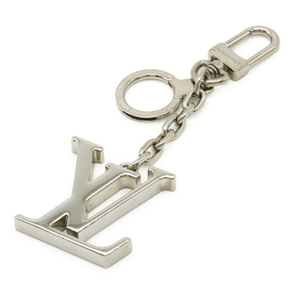 Louis Vuitton Porte-Cls Initial Lv Keychain/Key Ring Bag Charm Silver M65071