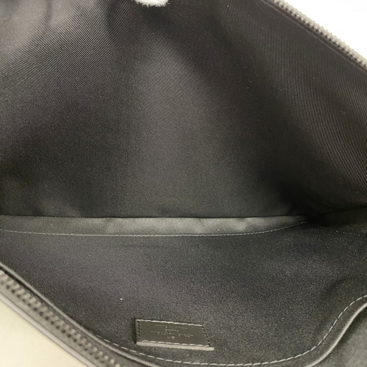 Louis Vuitton Monogram Shadow Pochette Discovery Clutch Bag M62903 Black