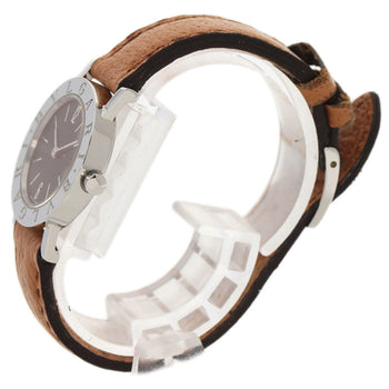 Bvlgari Bz26Sld Wristwatch Stainless Steel Leather