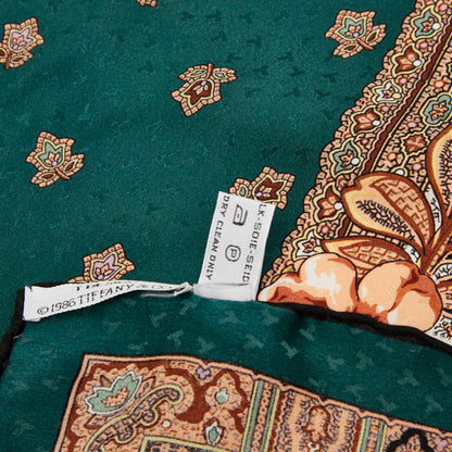 Tiffany & Co. T Logo Floral Motif Scarf