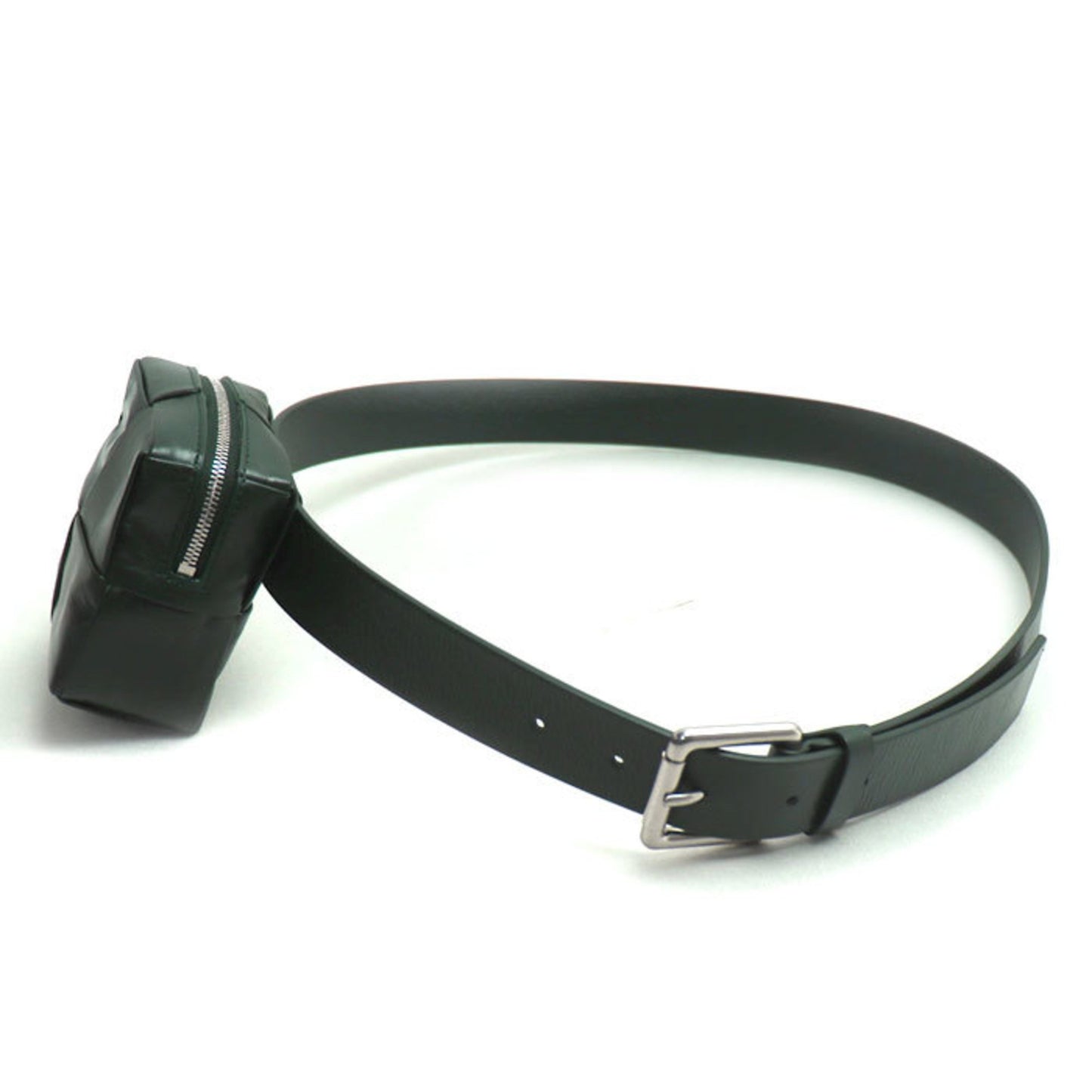 Bottegaveneta Bottega Veneta Intrecciato Leather Belt Bag Waist Dark Green 709342 Va9A5