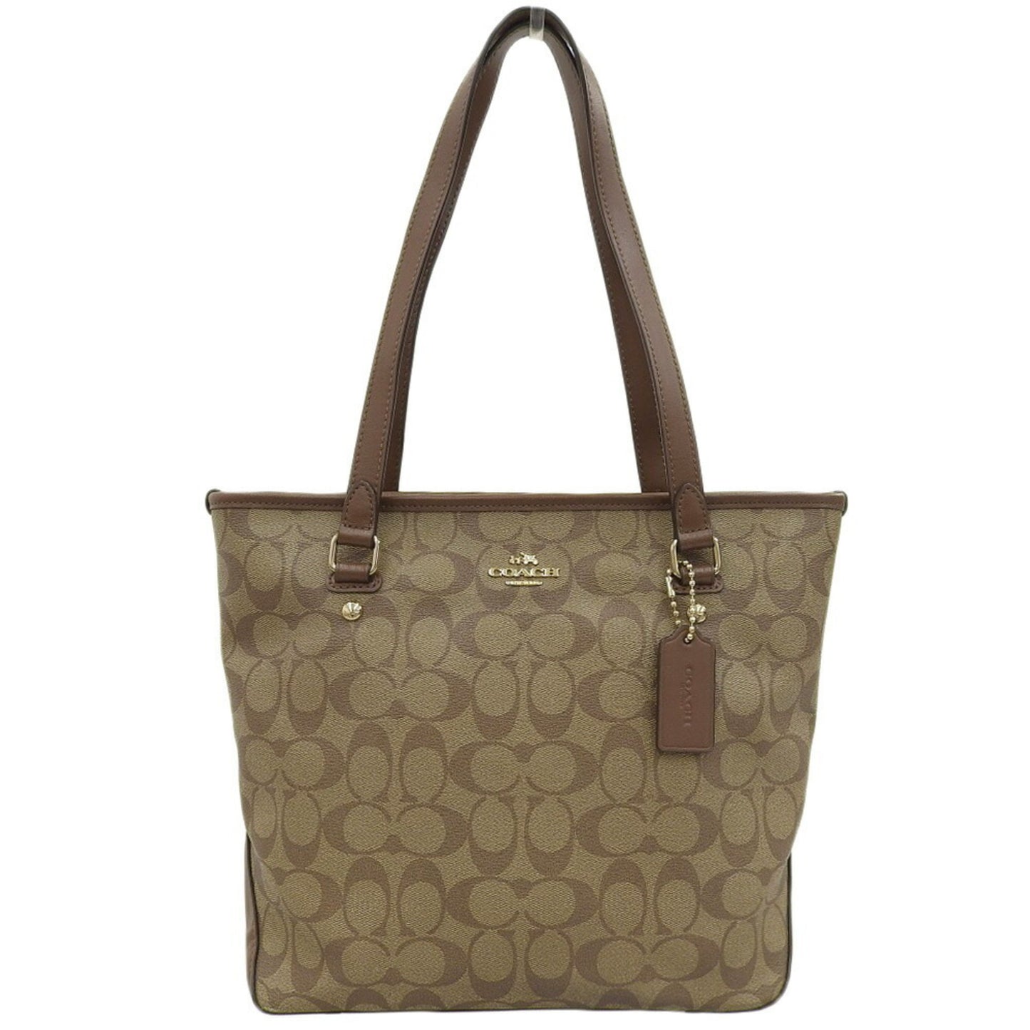 Coach Coach Signature Tote Bag F58294 Handbag Brown