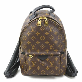 Louis Vuitton Louis Vuitton Backpack Monogram Palm Springs Canvas Brown Black Gold