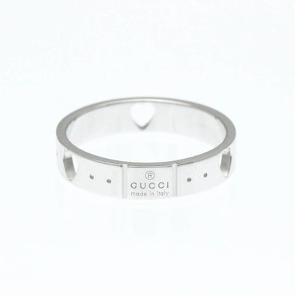 Gucci Icon Heart Ring White Gold (18K) Fashion No Stone Band Ring Silver