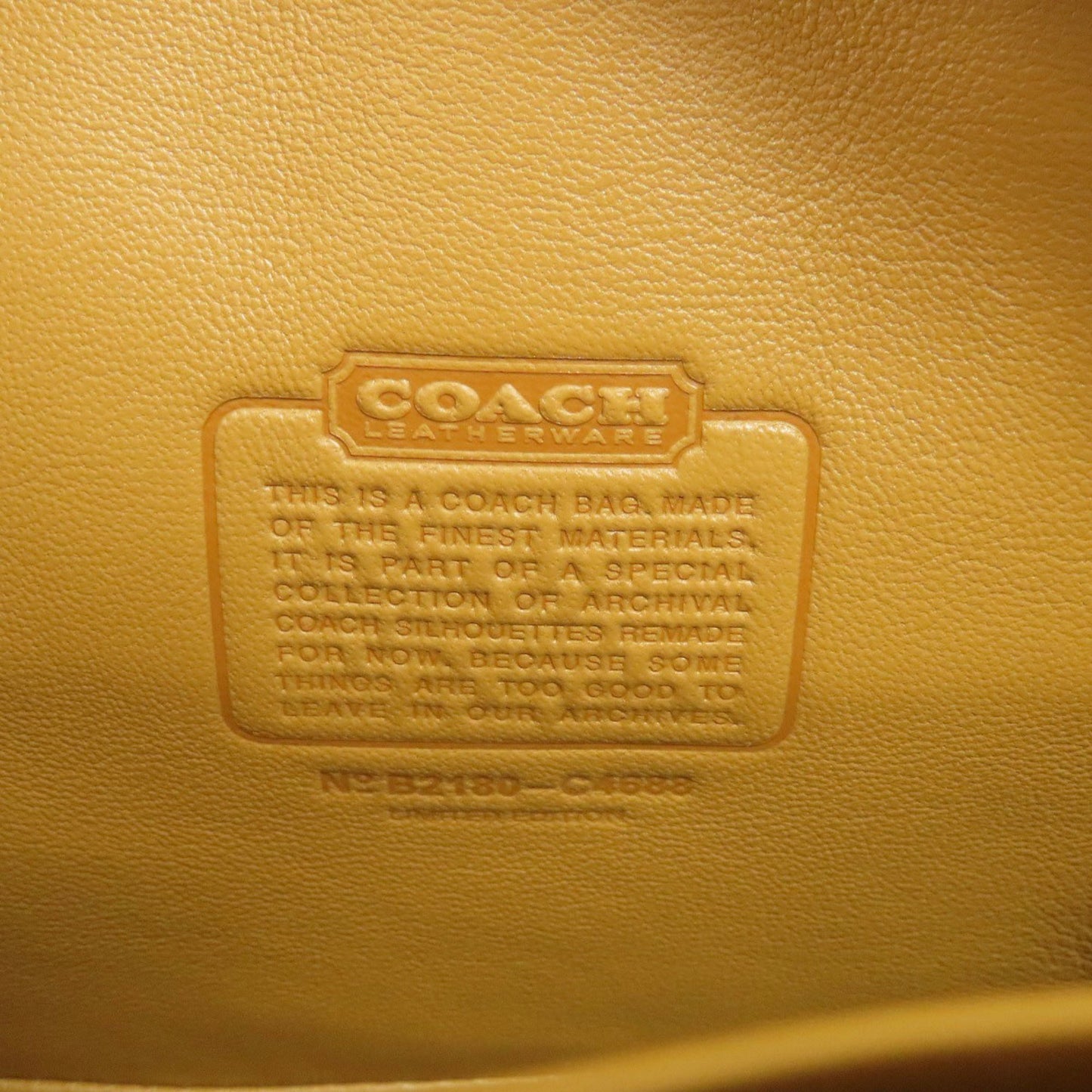 Coach C4688 Signature Handbag Denim Leather