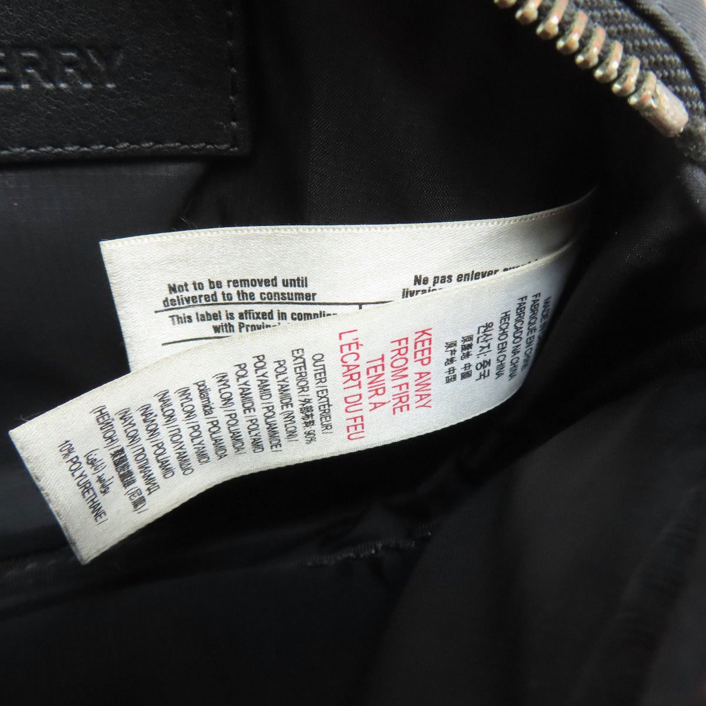 Burberry Logo Hip Bag/Waist Bag In Nylon Material