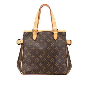 Louis Vuitton Monogram Batignolles Handbag M51156 Brown Leather