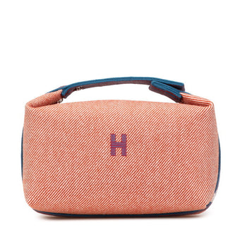 Hermes Brid A Black Gm Handbag In Orange