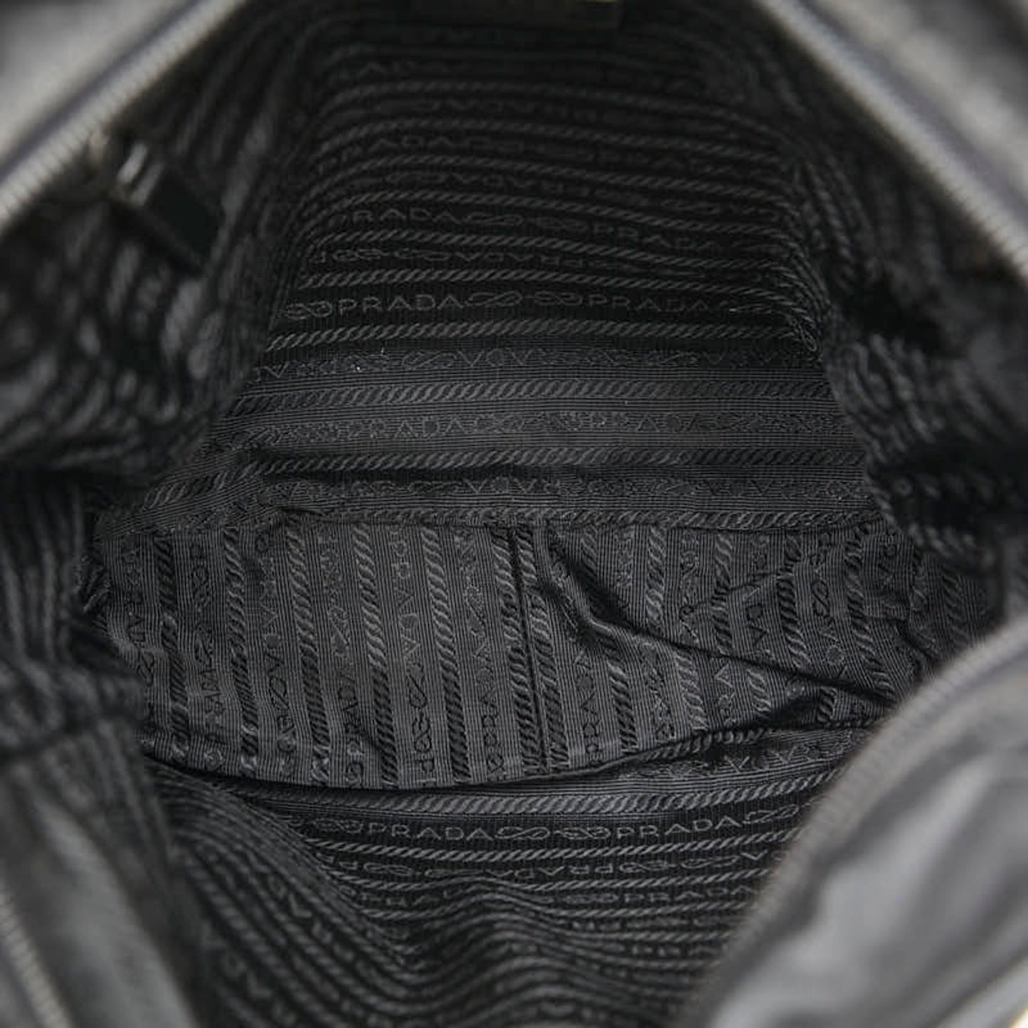 Prada Tessuto Shoulder Bag With Triangle Logo Plate