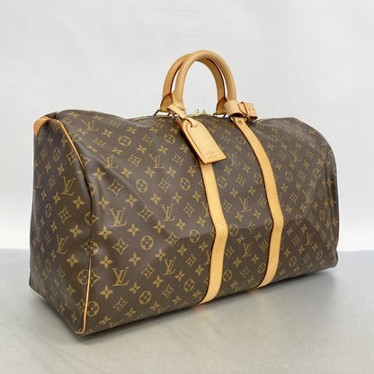 Louis Vuitton Monogram Keepall 55 Boston Bag M41424 Brown
