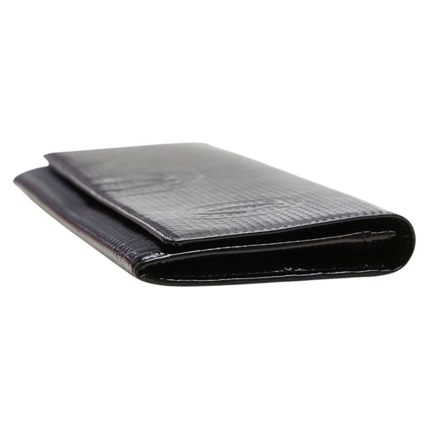 Cartier Happy Birthday Long Wallet Black Enamel