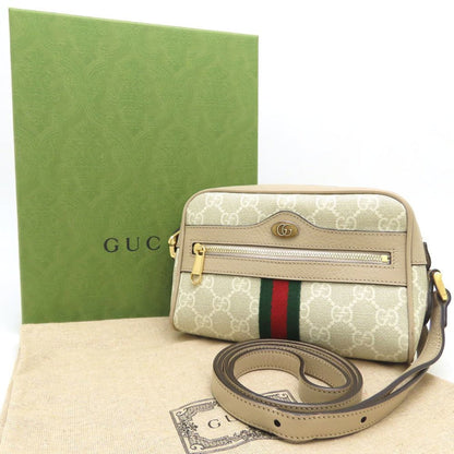 Gucci Ophidia 517350 Shoulder Bag In Gg Supreme Canvas And Leather