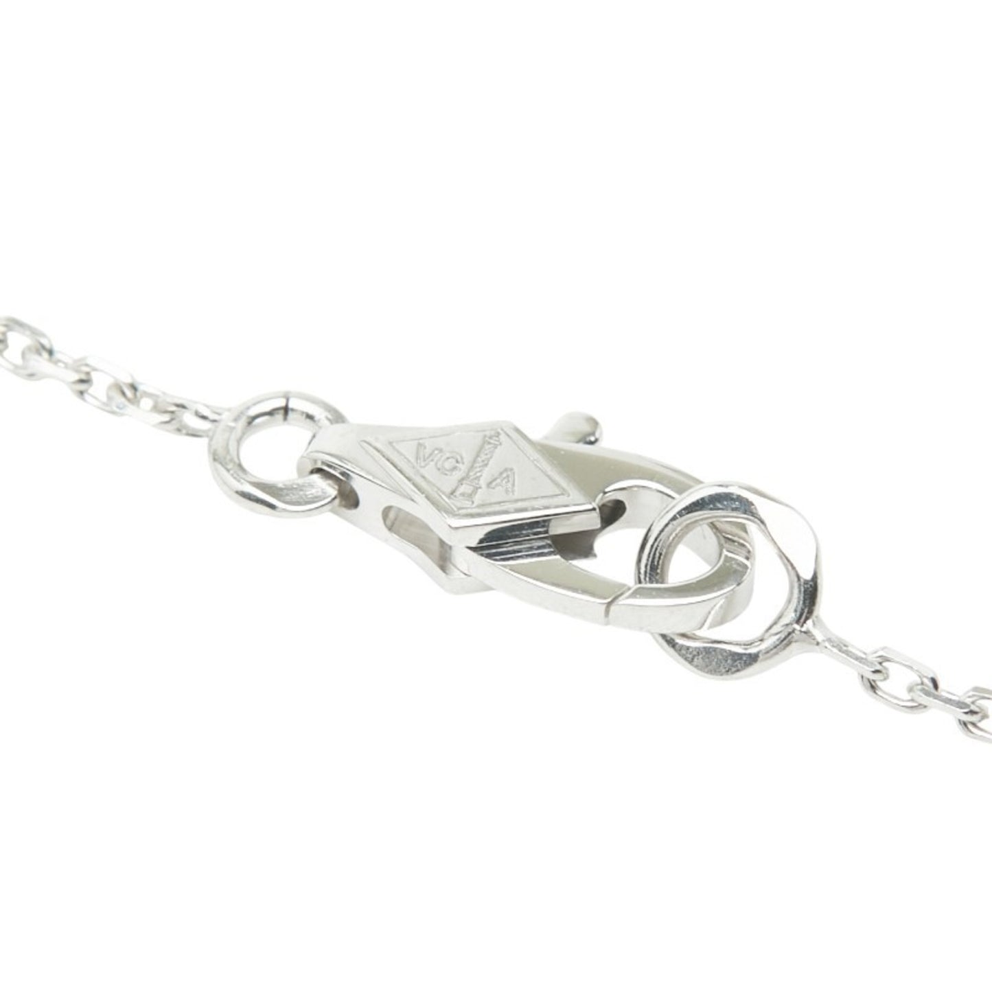 Van Cleef & Arpels Sweet Alhambra Pendant Necklace Vcaro85900 18Kwg White Gold