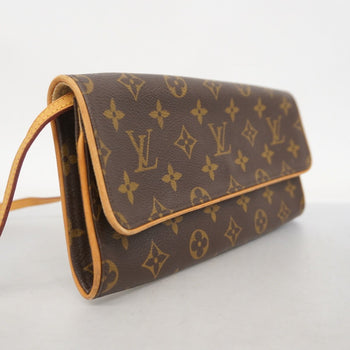 Louis Vuitton Monogram Pochette Twin Gm Shoulder Bag M51852 Brown