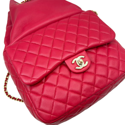 Chanel Matelasse Backpack In Pink Lambskin A94417