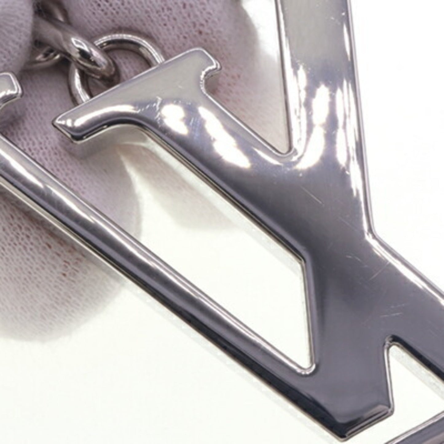 Louis Vuitton Keychain Portocle Initial M65071 Silver Metal Key Ring Bag Charm Lv Louis Vuitton
