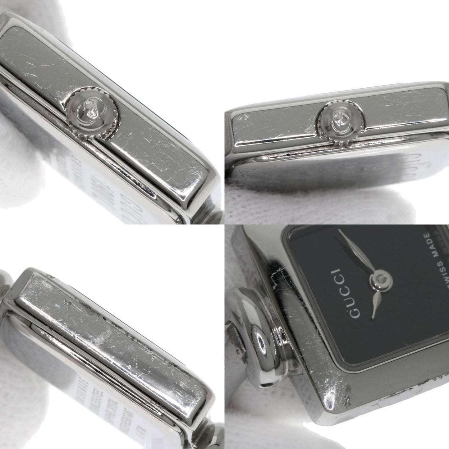 Gucci 1900L Square Face Watch Stainless Steel/Ss