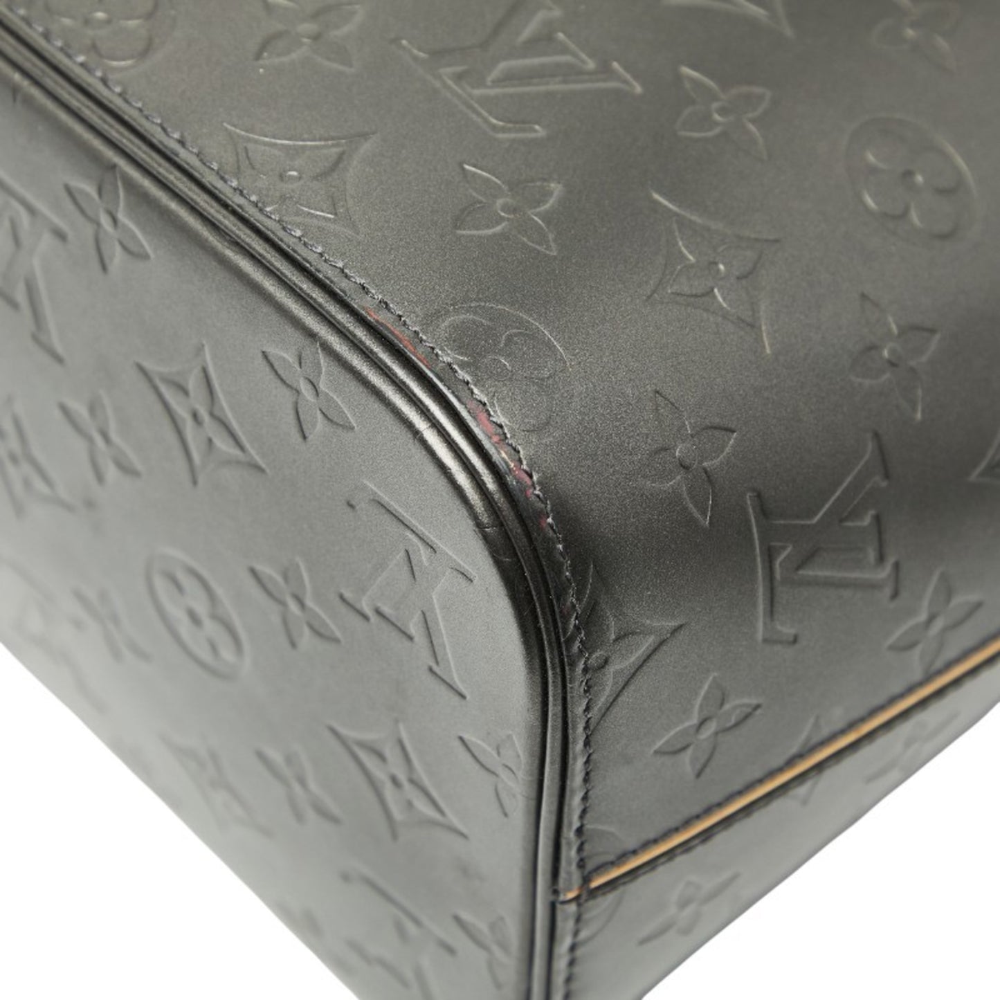 Louis Vuitton Monogram Matte Stockton Shoulder Bag Tote M55112 Noir Black Leather