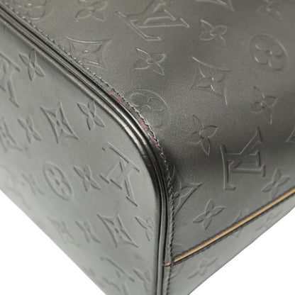 Louis Vuitton Monogram Matte Stockton Shoulder Bag Tote M55112 Noir Black Leather