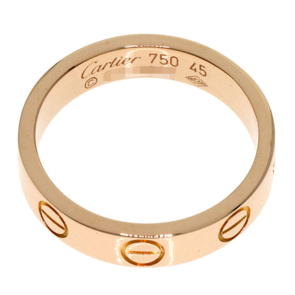 Cartier Mini Love Ring #45 18K Pink Gold