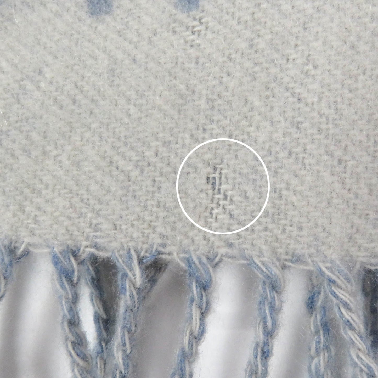 Louis Vuitton M75704 Echarpe Reykjavik Monogram 100% Cashmere Fringe Scarf