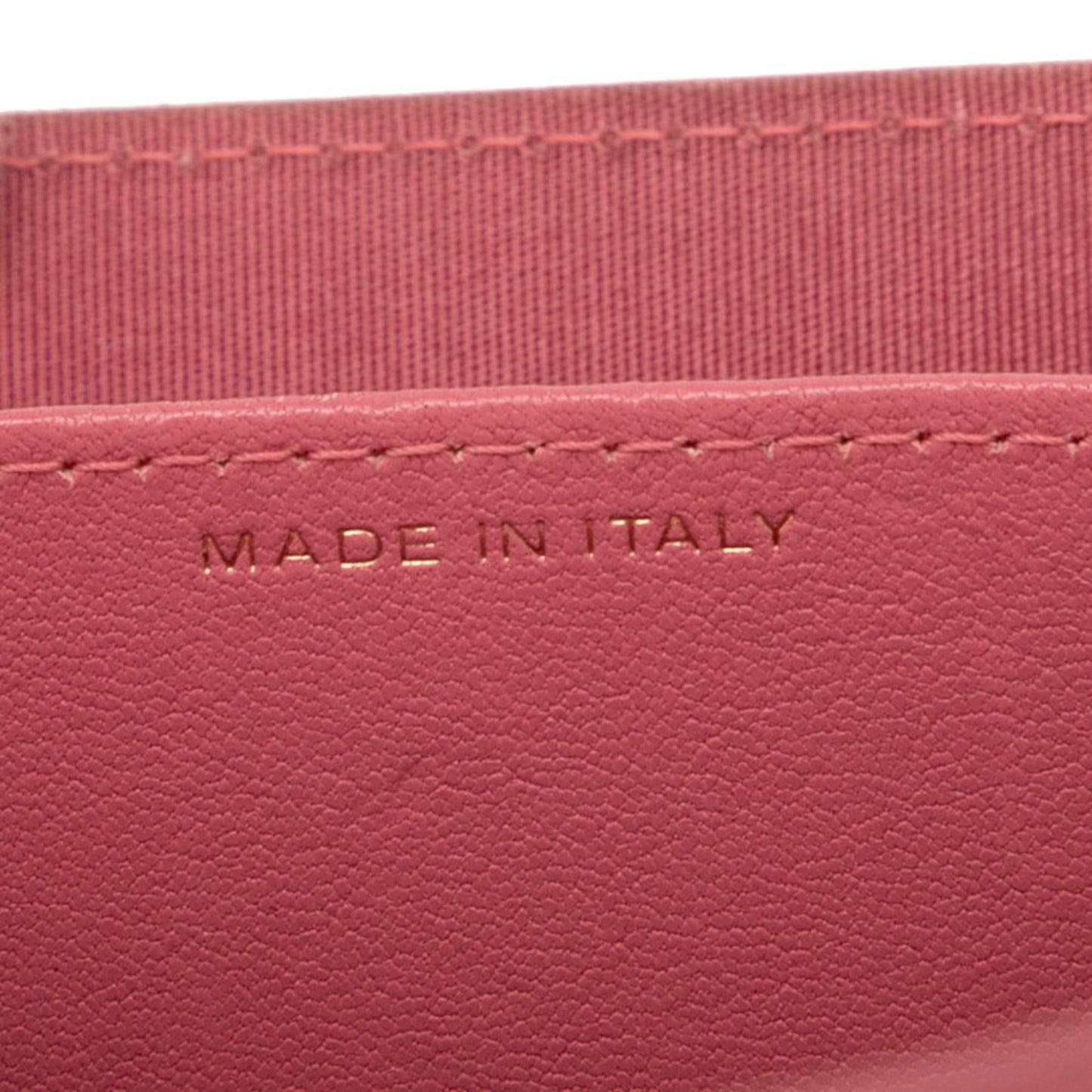 Chanel Coco Mark Mademoiselle Mini Chain Wallet Shoulder Bag In Pink Lambskin