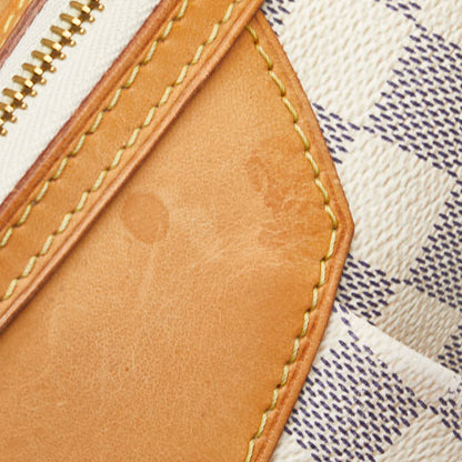 Louis Vuitton Damier Azur Syracuse Pm Crossbody Shoulder Bag N41113 White Leather