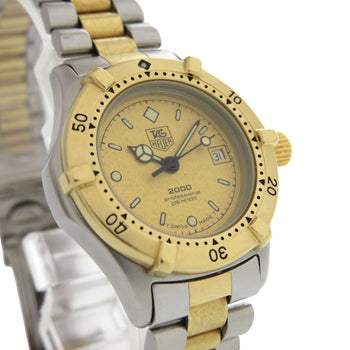 Tag Heuer Professional 964.008 Ss Gp Gold Quartz Watch 1912 Heuer