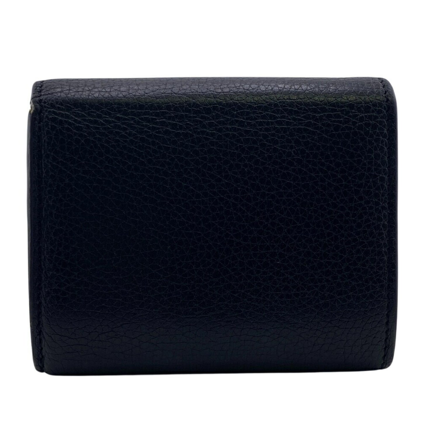 Celine U-Ie-0168 Folded Multi-Function Trifold Wallet Black
