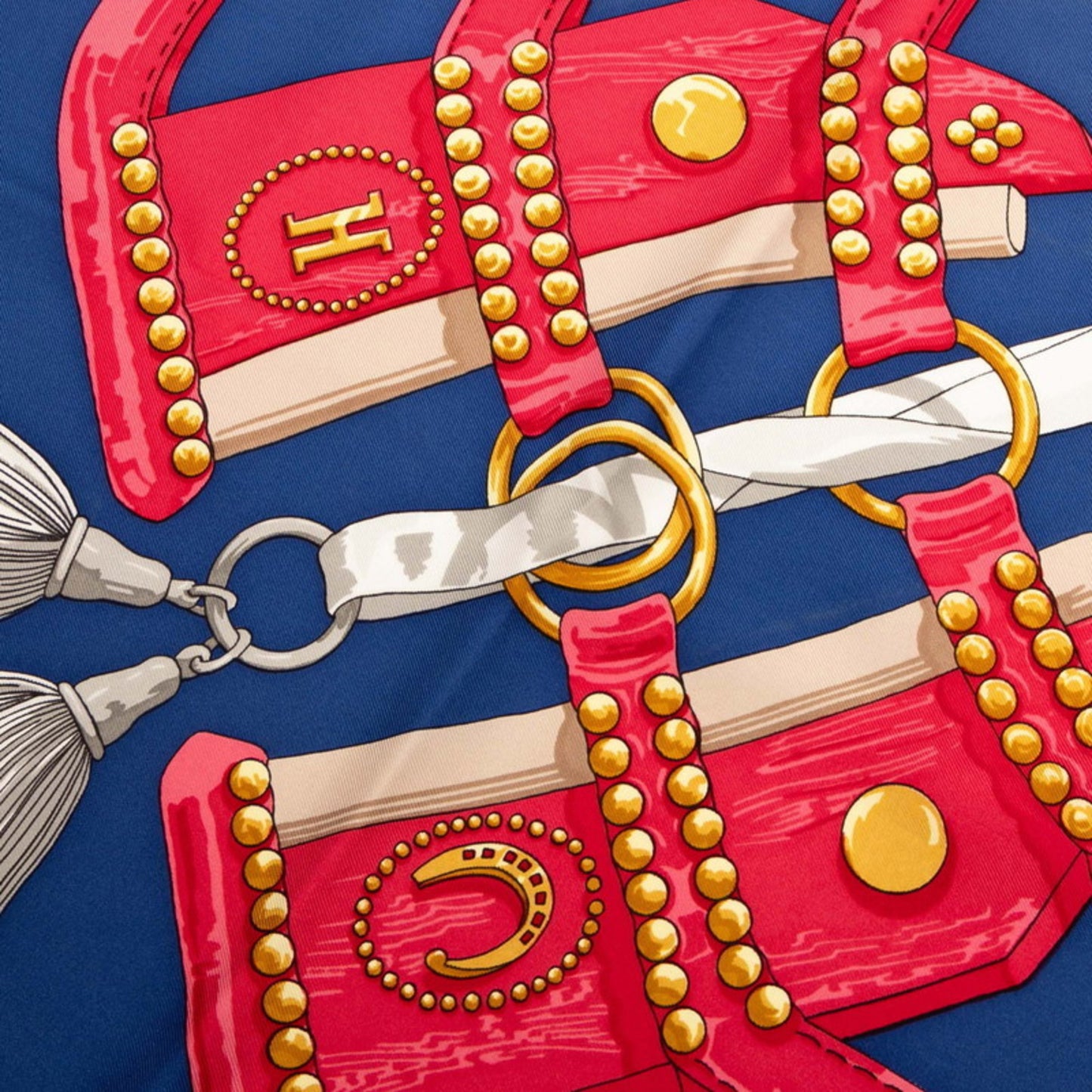 Hermes Herms Carr 90 Aux Champs Field Scarf