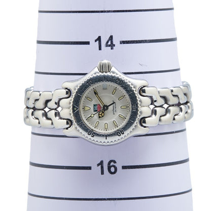 Tag Heuer Professional Watch Wg1412-0 Quartz White Dial Stainless Steel