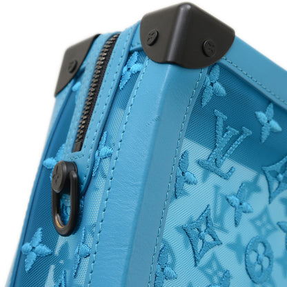 Louis Vuitton Monogram See-Through Soft Trunk Shoulder Bag Turquoise M45074