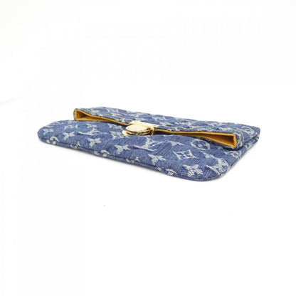 Louis Vuitton Monogram Denim Pochette Plat M95007 Pouch