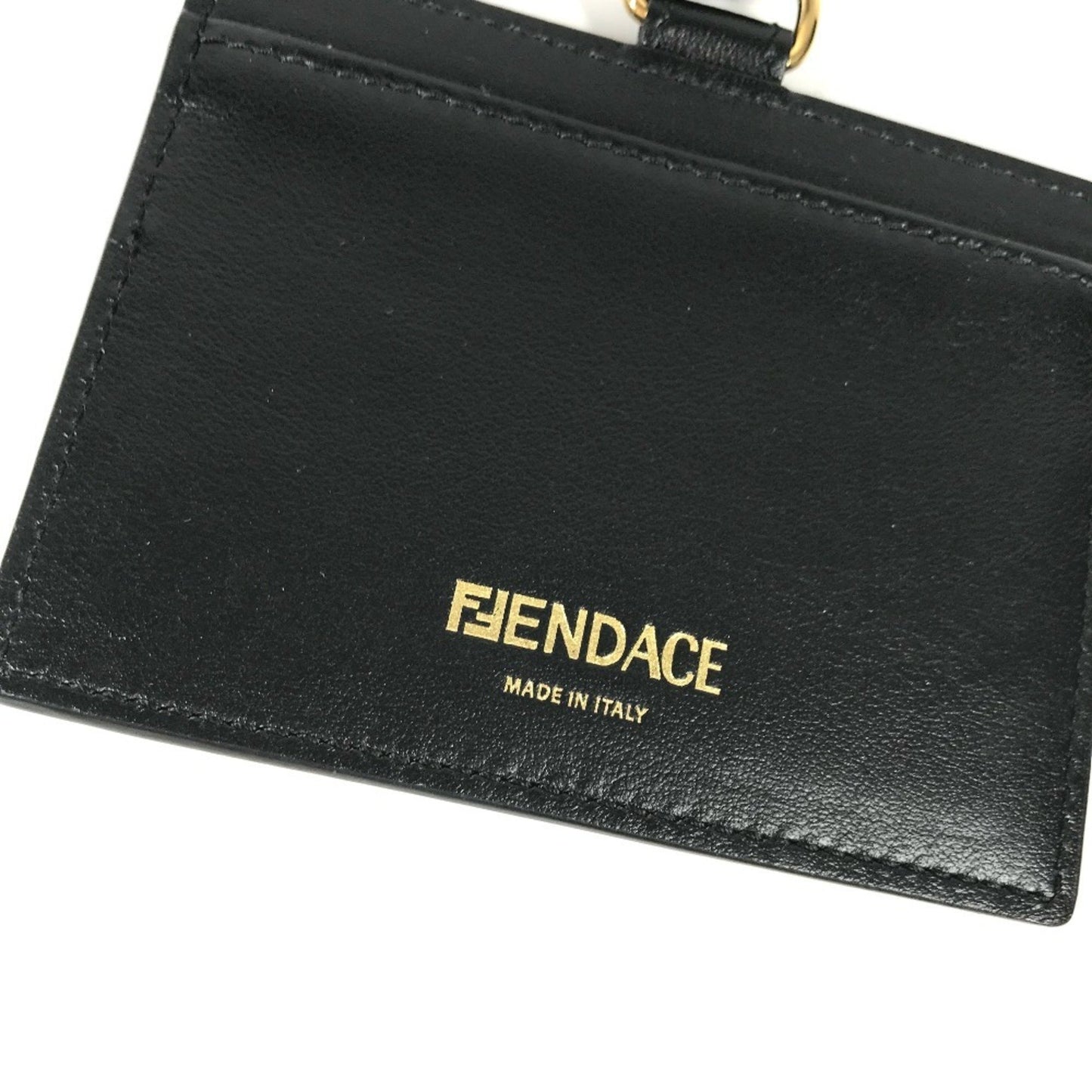 Versace X Fendi Collaboration Fendace Medusa Id Holder With Neck Strap