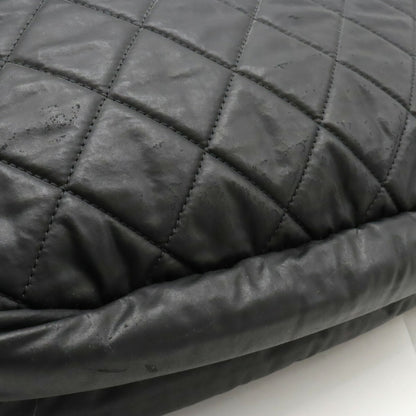 Chanel Coco Cocoon Shoulder Bag Quilted Nylon Leather Black A66507