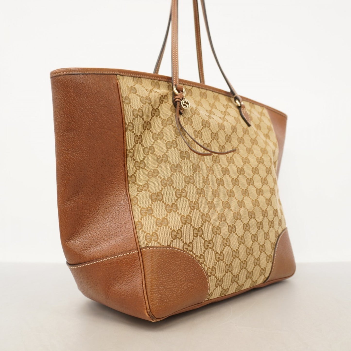 Gucci Gg Canvas Tote Bag 323671 Brown Champagne