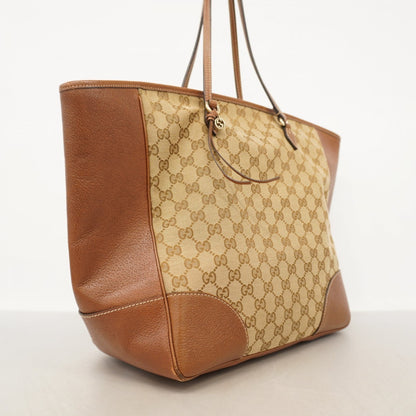 Gucci Gg Canvas Tote Bag 323671 Brown Champagne