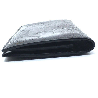 Berlutti Calligraphy Long Wallet Leather Accessory Long Wallet Folded Wallet Purple Dark Purple