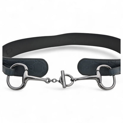 Gucci Shima Horsebit Belt In Green
