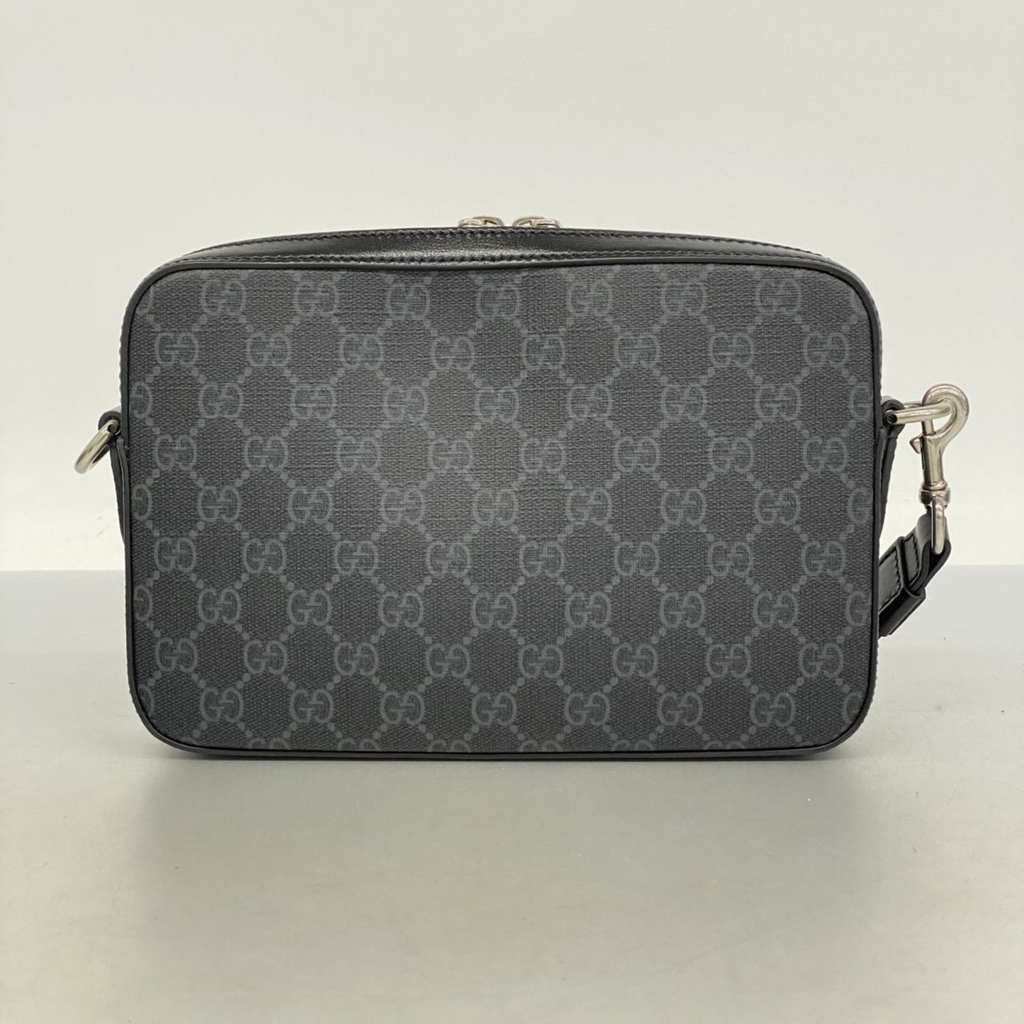 Gucci Gg Supreme Clutch Bag 703468 Black 2-Way