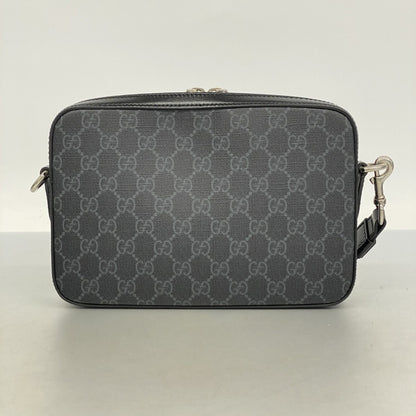 Gucci Gg Supreme Clutch Bag 703468 Black 2-Way