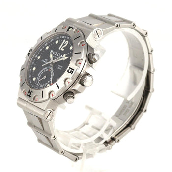 Bvlgari Scuba Gmt Sd38Sgmt Sd38Ssdgmt Stainless Steel Automatic Watch