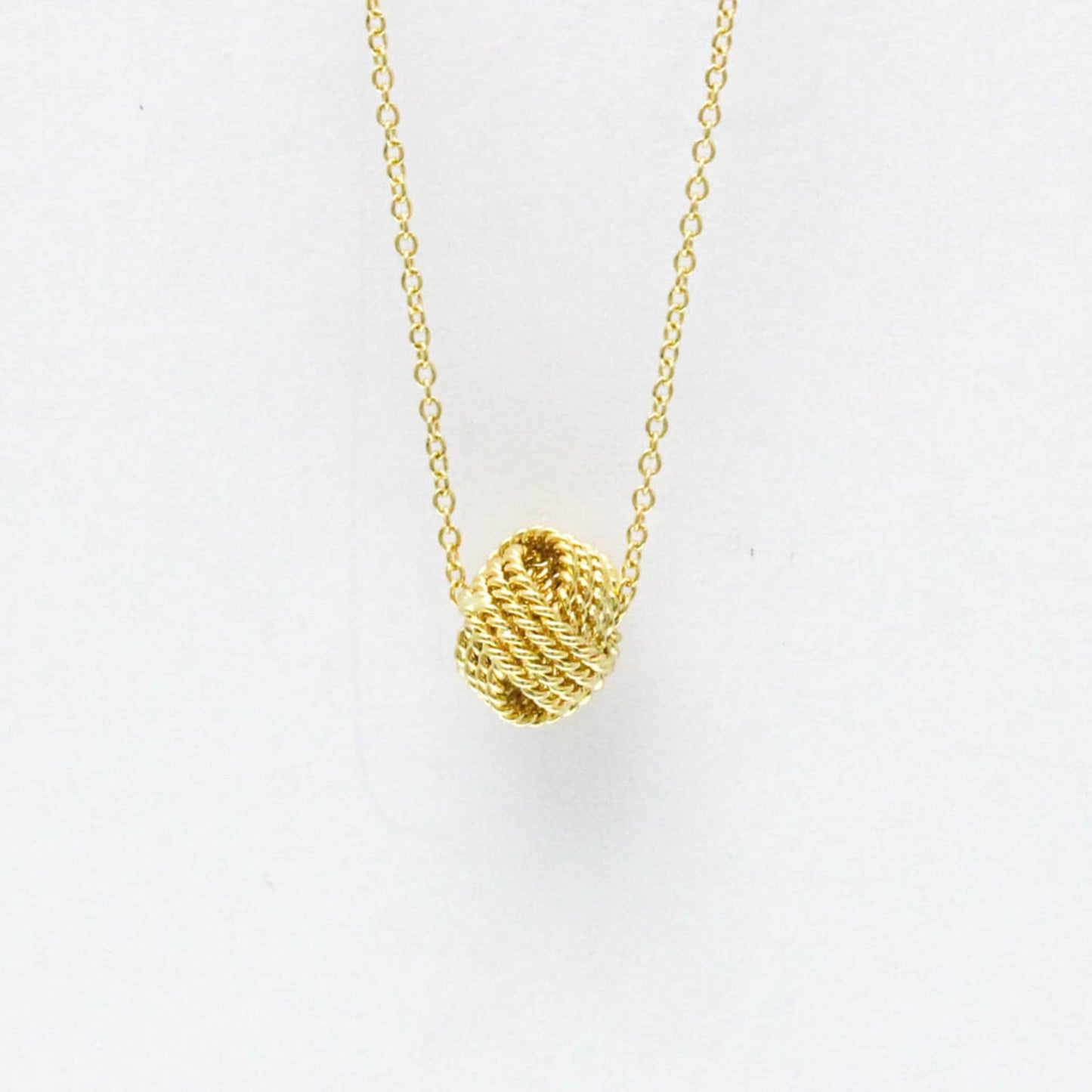 Tiffany Somerset Knot Twist Necklace Yellow Gold (18K) No Stone Men