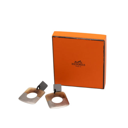 Hermes Herms Serie Dalva Stud Earrings In Silver