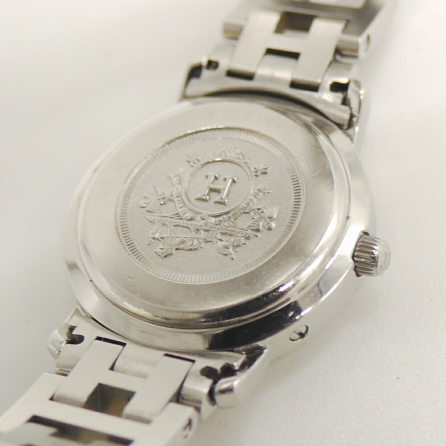 Hermes Clipper Watch Cl4.210 Quartz Gray Dial