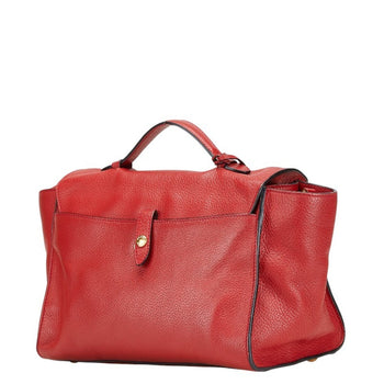 Prada 2-Way Handbag/Shoulder Bag Br5034 Red Leather