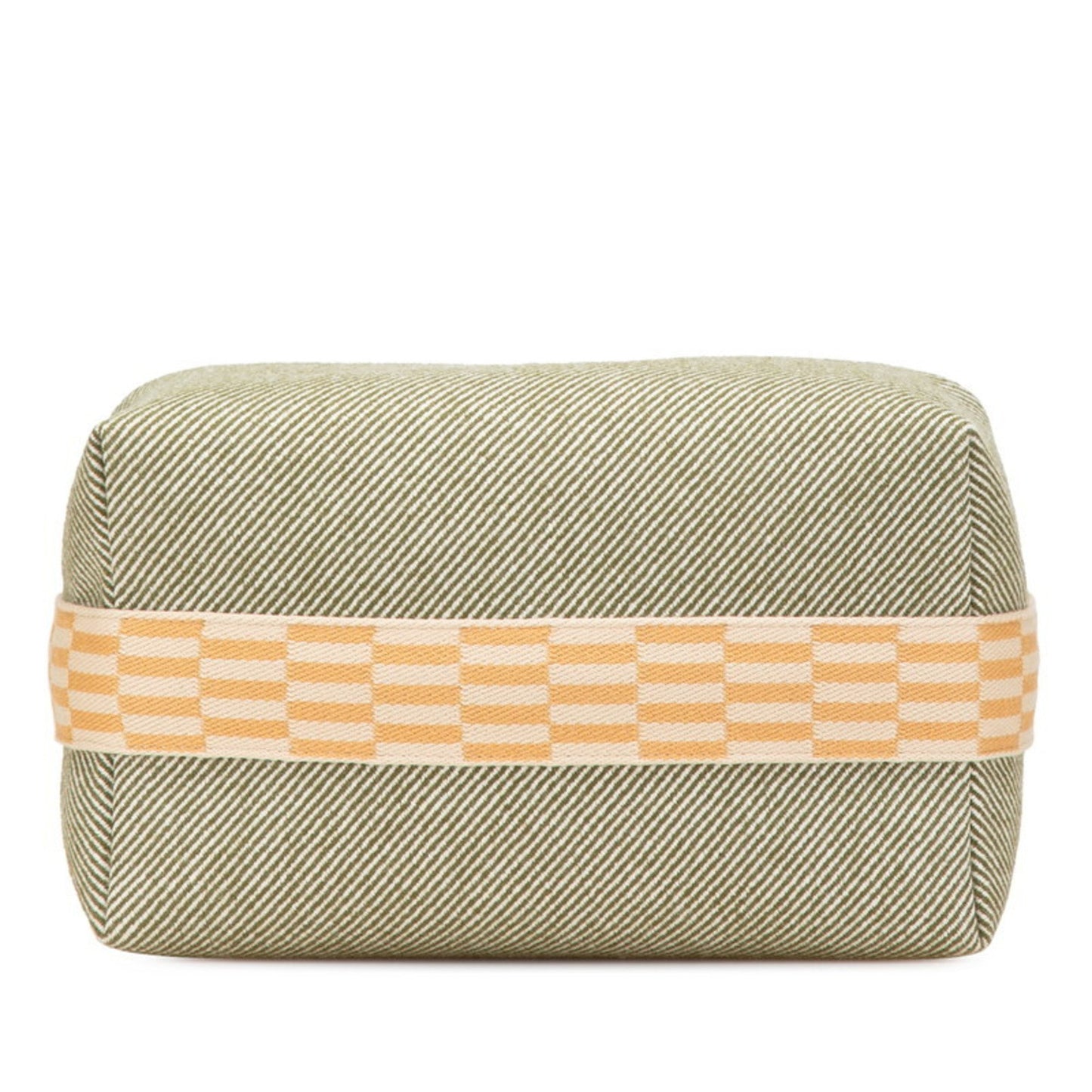 Hermes Herms Bride A Black Gm Handbag In Vert Forest Green Wool