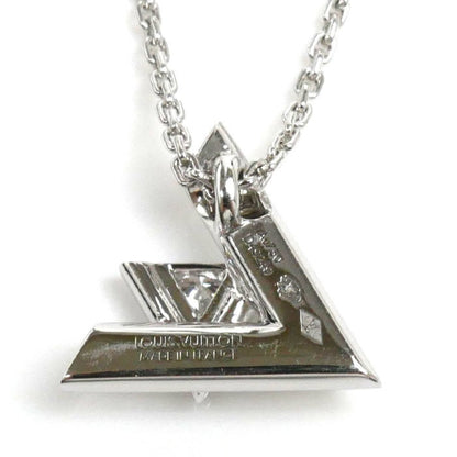 Louis Vuitton Louis Vuitton K18Wg White Gold Pendant Lv Volt One Pm Necklace Q93806 Diamond 6.1G