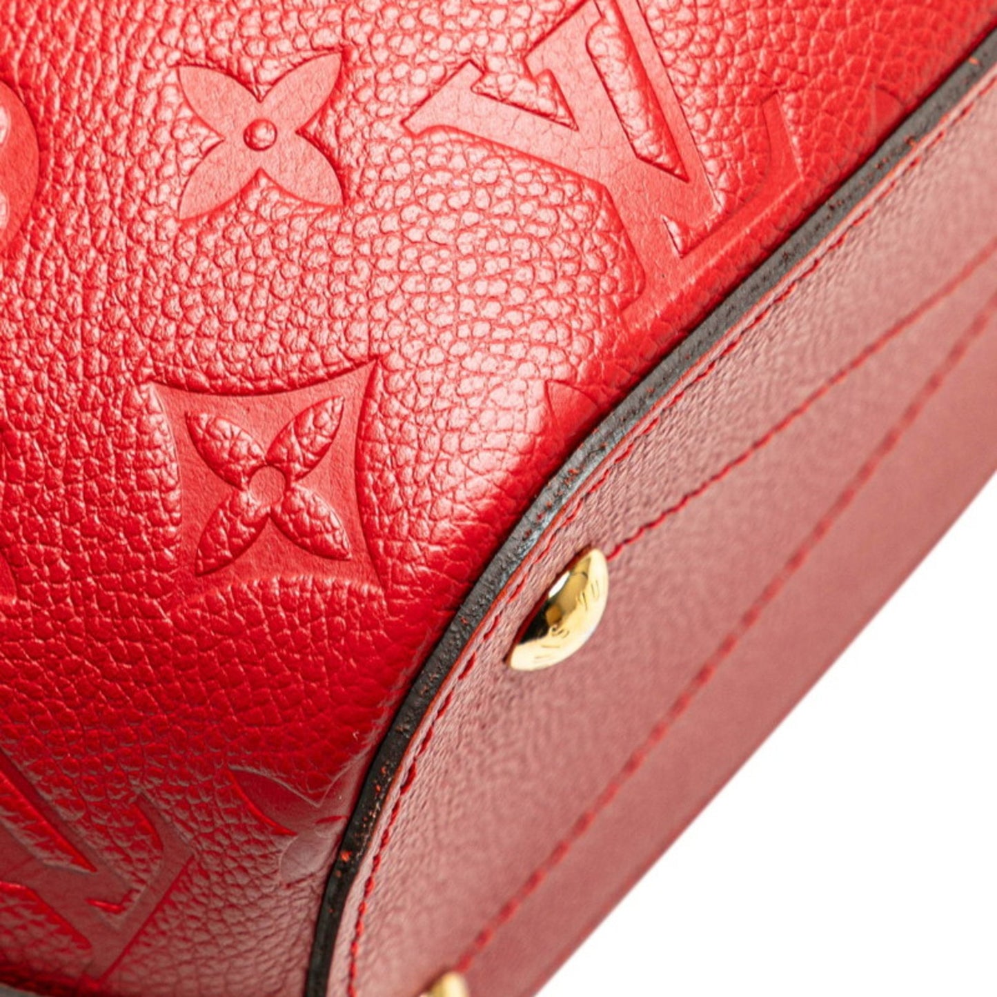 Louis Vuitton Monogram Empreinte Mazarine Pm Handbag/Shoulder Bag 2-Way M50638 Cerise Red Calfskin