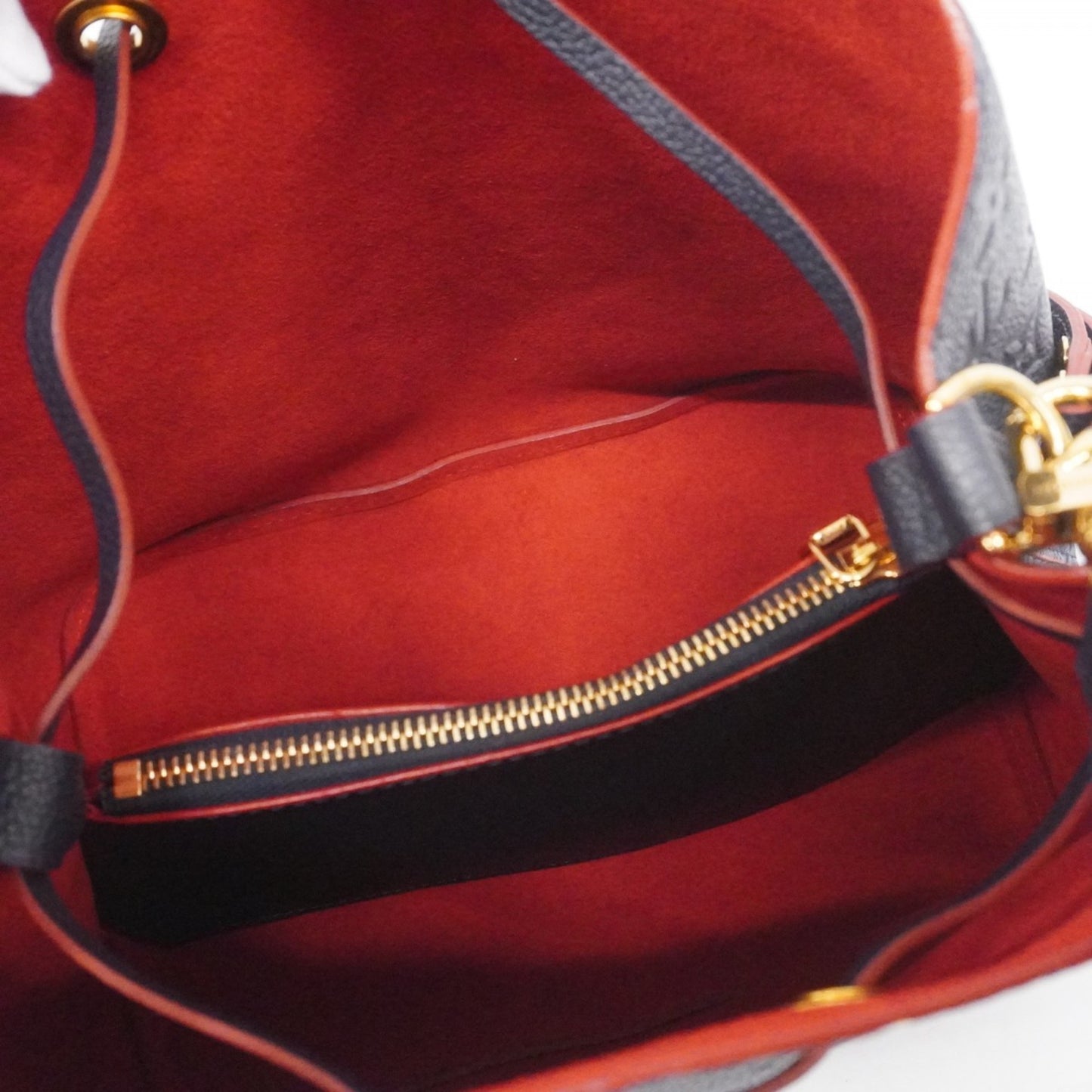 Louis Vuitton Monogram Empreinte Neonoe Handbag M45306 Marine Rouge 2-Way Bag